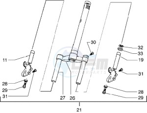 Runner 180 VXR drawing Front Fork