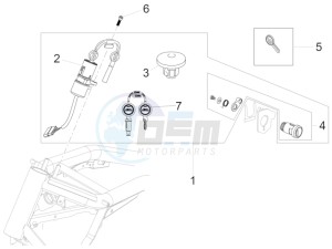 California 1400 Custom ABS 1380 WEG drawing Locks