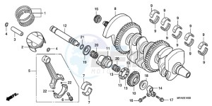 CBF1000A UK - (E / MKH) drawing CRANKSHAFT/PISTON