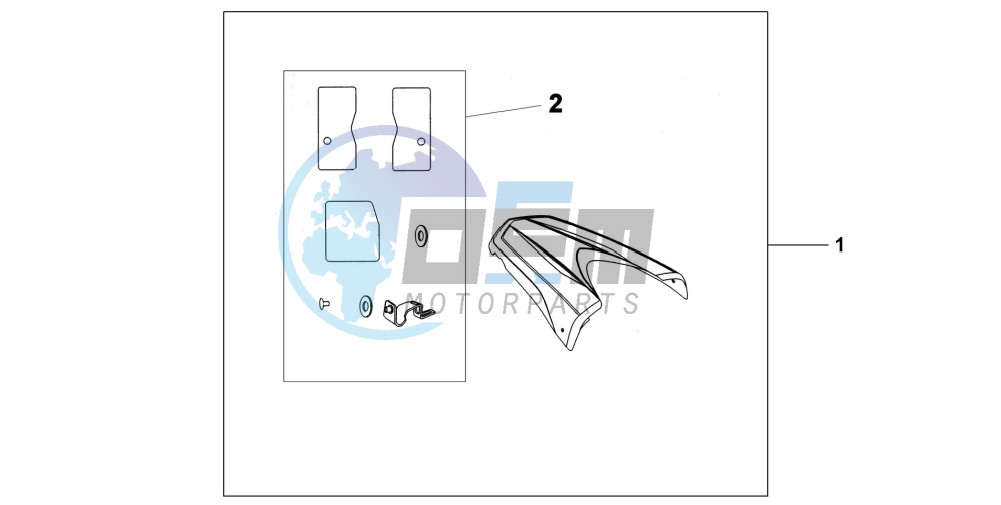 REAR SEAT COWL R-320P