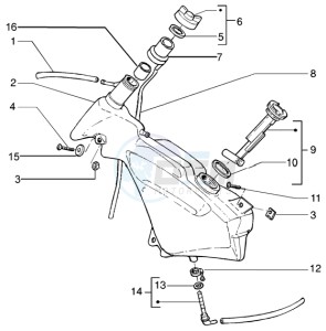 Runner 200 VXR 4t drawing Fuel Tank