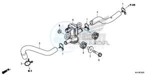 CBR500RF CBR500R UK - (E) drawing AIR INJECTION SOLENOID VALVE