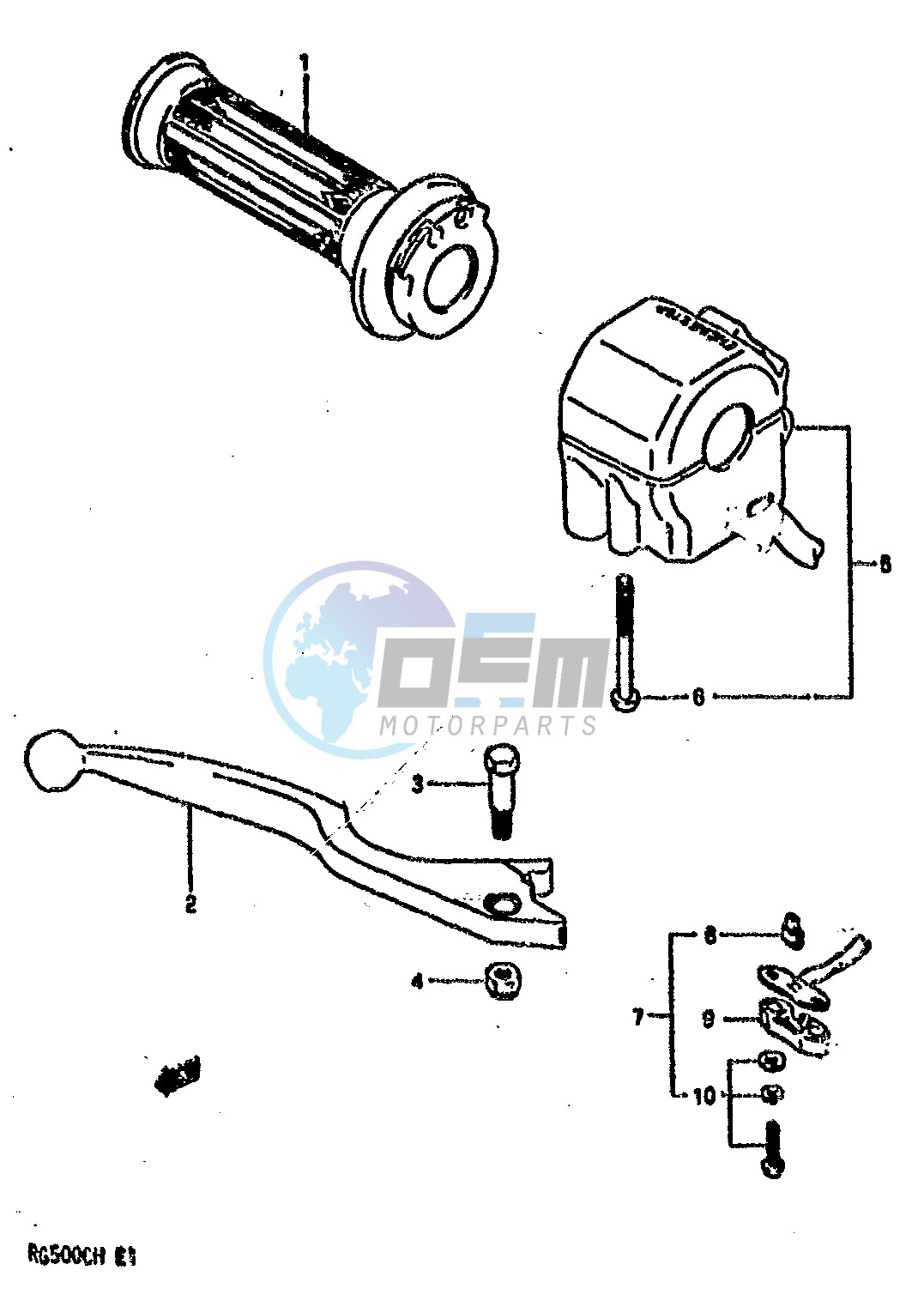 RIGHT HANDLE SWITCH (MODEL H)