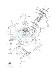 YFZ450R YFZ450RB (18PK 18PL) drawing FUEL TANK