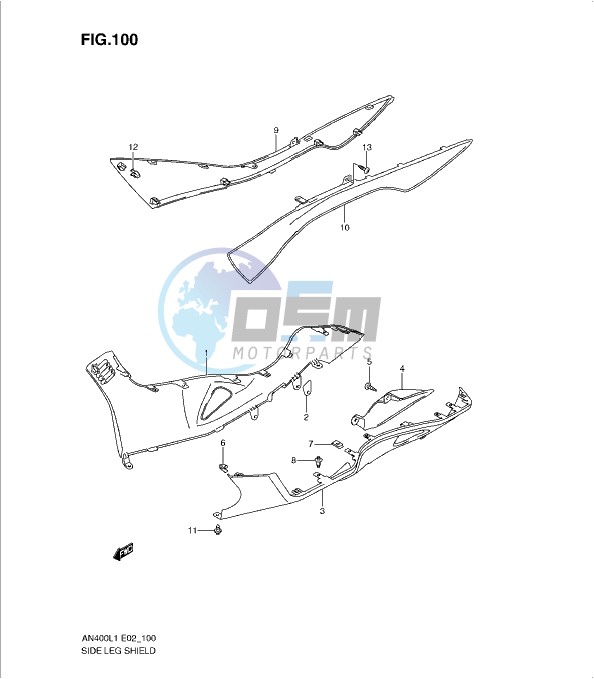 SIDE LEG SHIELD (AN400L1 E19)