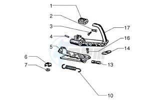 PX 125 30 Anni drawing Control pedals - Levers