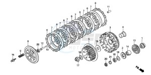 NX500 DOMINATOR drawing CLUTCH