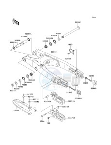 KX 250 R [KX250] (R1) R1 drawing SWINGARM