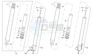 etx 125 1998 drawing Fork II