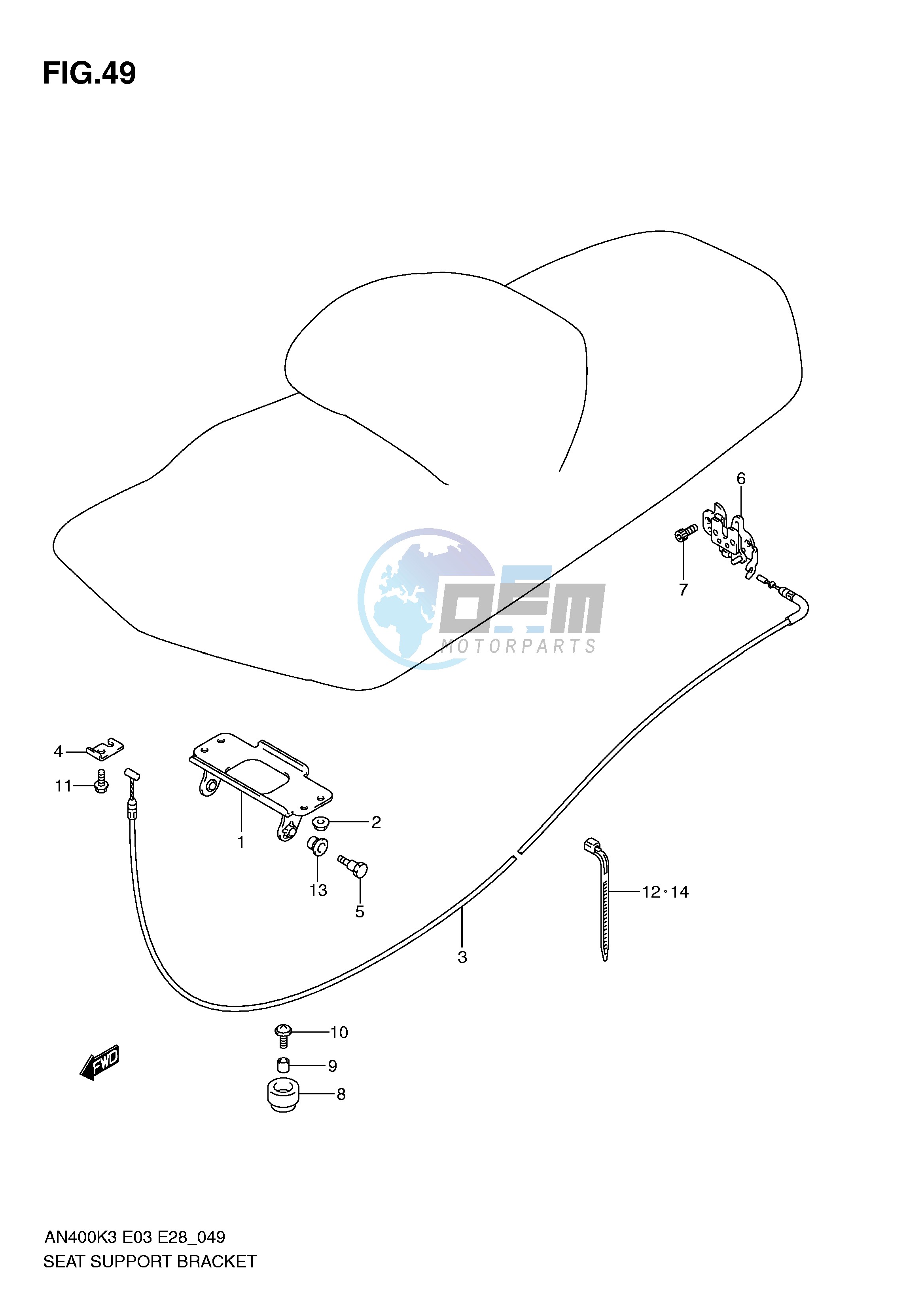 SEAT SUPPORT BRACKET