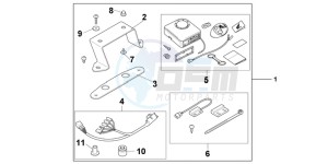 CB600FC drawing AVERTO ALARM KIT