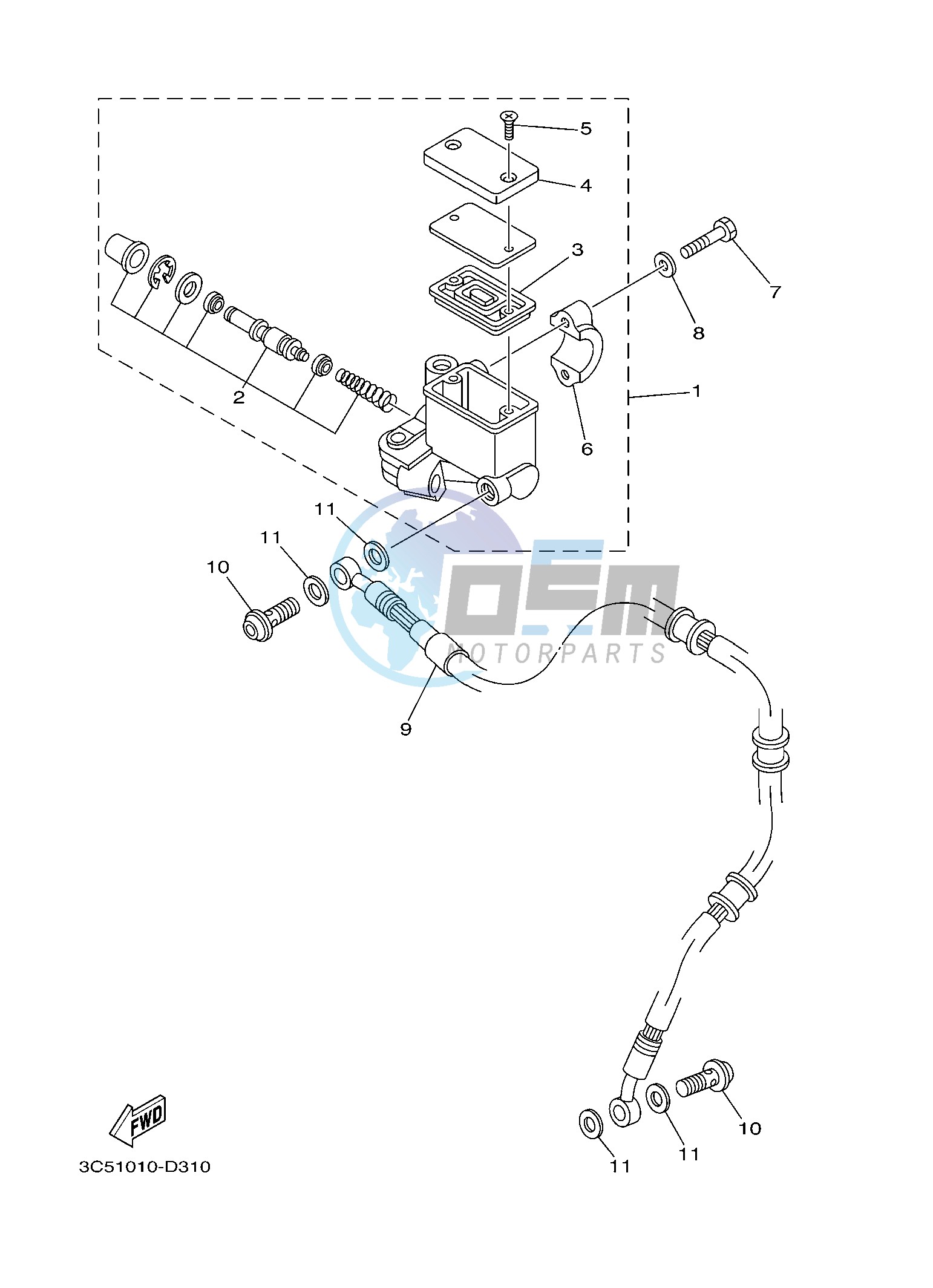 FRONT MASTER CYLINDER