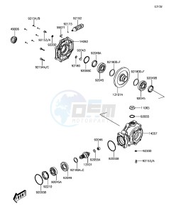 BRUTE FORCE 300 KVF300CGF EU drawing Drive Shaft/Final Gear