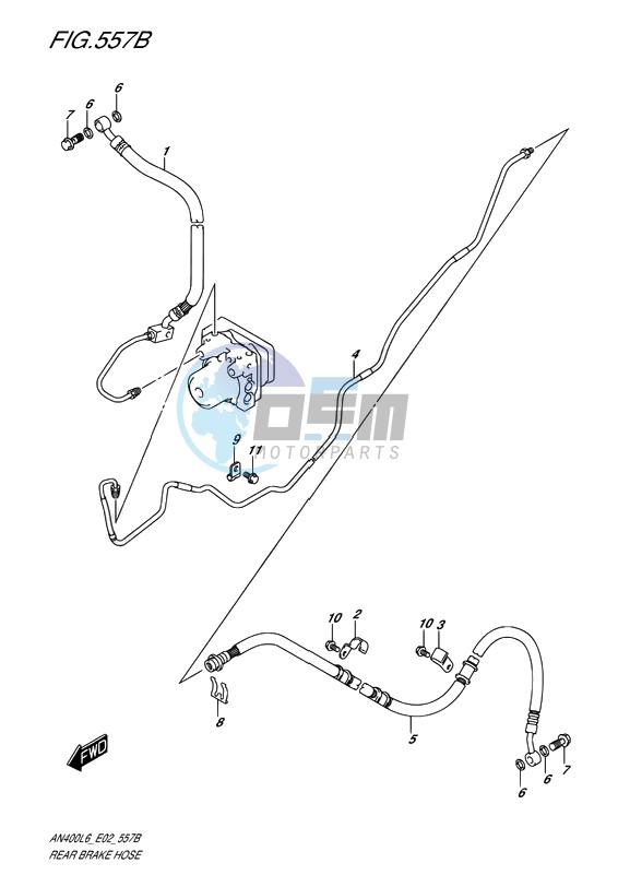 REAR BRAKE HOSE