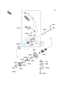 W650 EJ650C6F GB XX (EU ME A(FRICA) drawing Kickstarter Mechanism