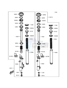 J300 SC300CHF XX (EU ME A(FRICA) drawing Front Fork