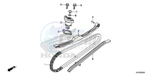 SH125AD SH125i UK - (E) drawing CAM CHAIN/ TENSIONER