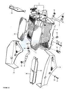 RM250 (Z-D) drawing RADIATOR