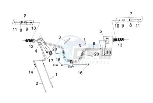 CRUISYM 250I (L8) EU drawing HANDLEBAR / BRAKE LEVERS KPL.  L/R