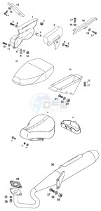 FLEXER_EX_45kmh_L1 50 L1 drawing Exaust-seat-covers