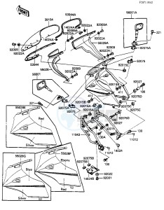 ZX 900 A [NINJA] (A1-A2) NINJA 900 drawing FAIRING -- ZX900A-2- -