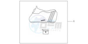 CB600FA39 Europe Direct - (ED / ABS ST 25K) drawing BODY COVER L