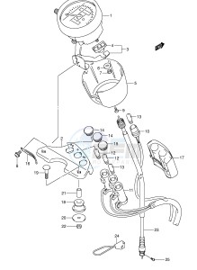 RV125 (E19) VanVan drawing SPEEDOMETER (MODEL K3 K4 K5 K6)