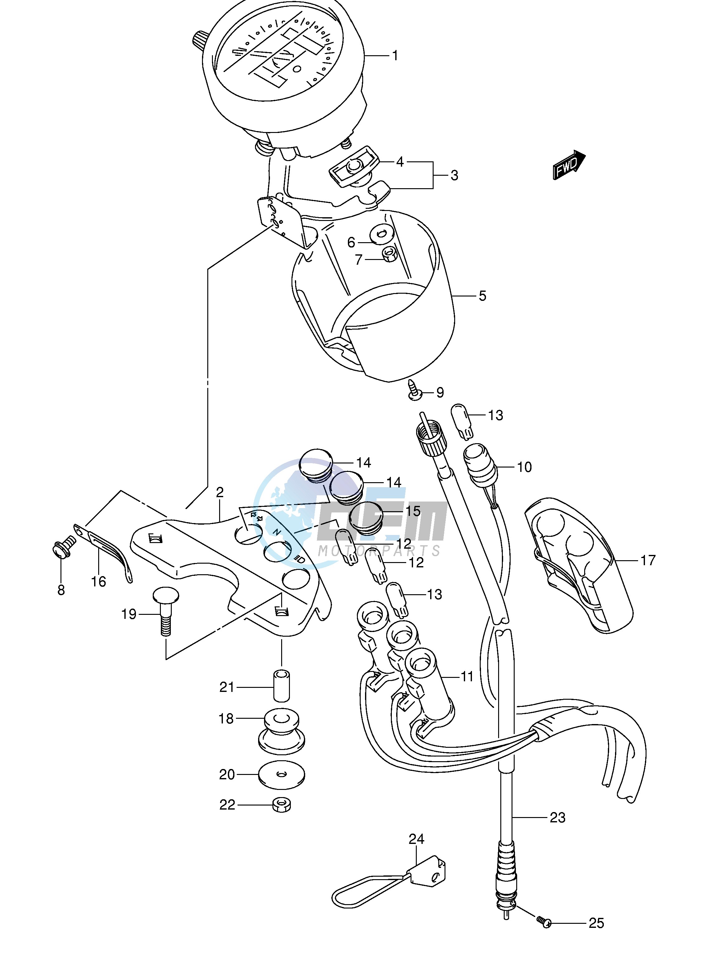 SPEEDOMETER (MODEL K3 K4 K5 K6)