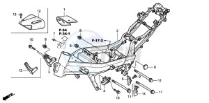 CBR125RW drawing FRAME BODY