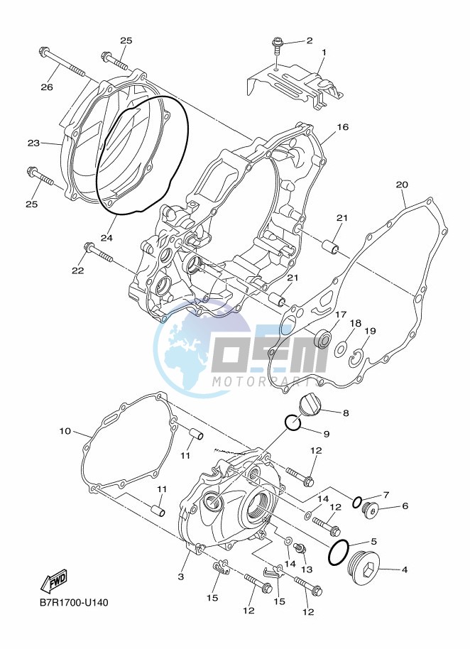 CRANKCASE COVER 1