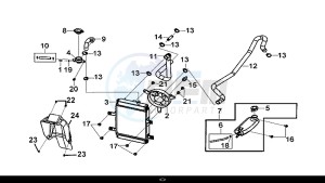 CRUISYM 300 (LV30W1-EU) (L8-M0) drawing RADIATOR