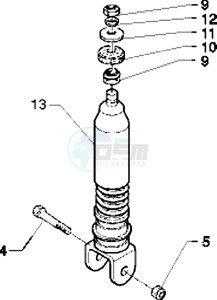 Free pptt 50 drawing Rear Shock absorber