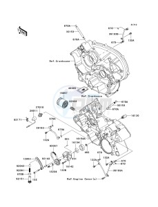 KVF 650 E [BRUTE FORCE 650 4X4 HARDWOODS GREEN HD] (E1) E1 drawing OIL PUMP_OIL FILTER