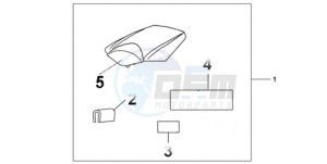 CBR1000RR9 Australia - (U / MME) drawing REAR SEAT COWL CANDY TAHITIAN BLUE