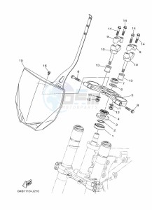 YZ85LW (B0G1) drawing STEERING