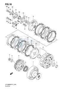 LT-F400 (P17) drawing CLUTCH