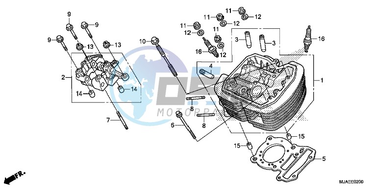 FRONT CYLINDER HEAD