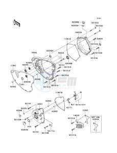 KX 250 N [KX250F](N2) N2 drawing ENGINE COVER-- S- -