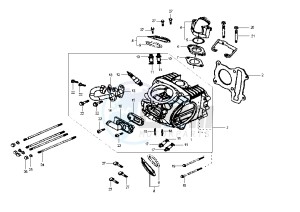 SHARK - 150 cc drawing CYLINDER HEAD