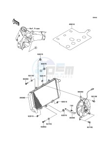 Z1000 ZR1000DDFA FR GB XX (EU ME A(FRICA) drawing Radiator