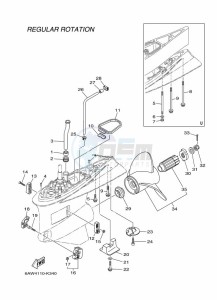 F350AETX drawing PROPELLER-HOUSING-AND-TRANSMISSION-2