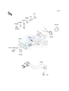 KX 250 L [KX250] (L4) [KX250] drawing GEAR CHANGE MECHANISM