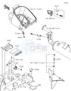 BRUTE FORCE 750 4x4i EPS KVF750GGF EU drawing Fuel Injection