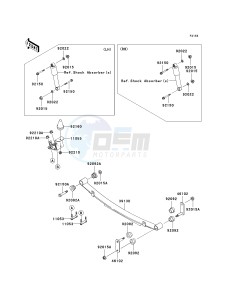 KAF 620 P [MULE 4000] (P9F-PAF) PAF drawing REAR SUSPENSION