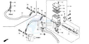 NSS250 drawing REAR BRAKE MASTER