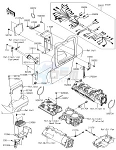 JET SKI ULTRA 310X JT1500LHF EU drawing Fuel Injection