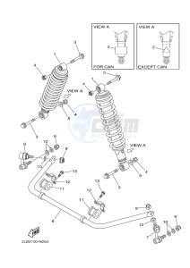 YFM550FWAD YFM550PHE GRIZZLY 550 EPS HUNTER (2LB2 2LB3 2LB4) drawing REAR SUSPENSION