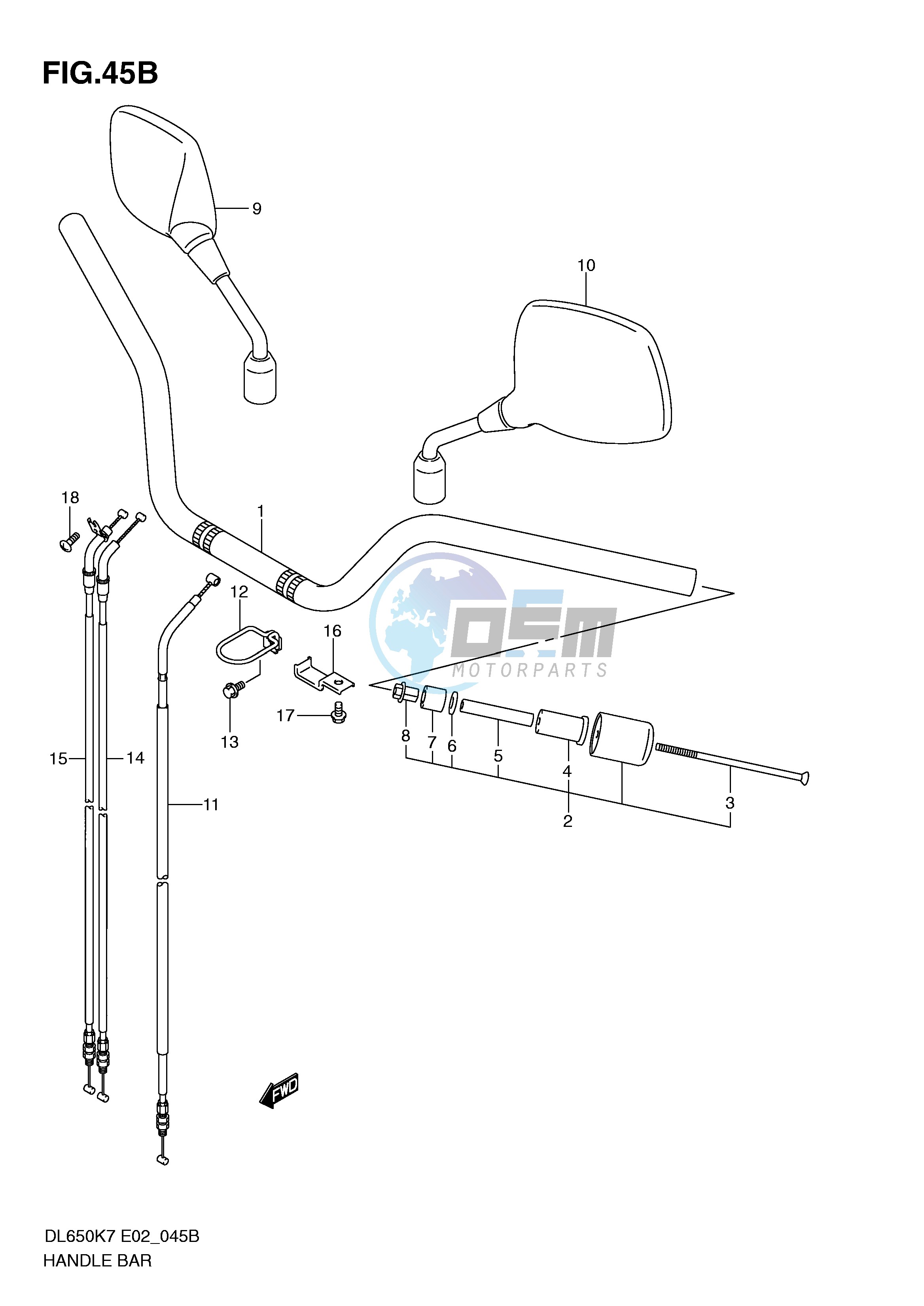 HANDLEBAR (MODEL K9 P37 MODEL L0)