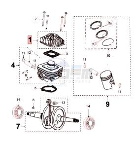 FIGHT 3 A drawing CRANKSHAFT AND CYLINDER