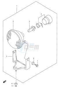 LT-F300 (E24) drawing HEADLAMP